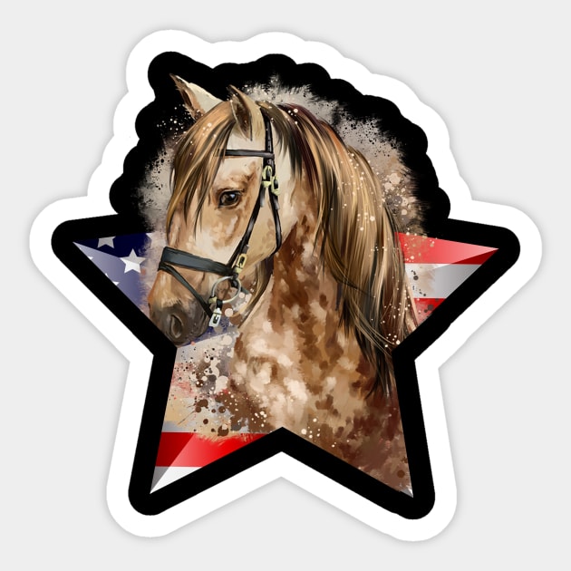 american horse Sticker by pranata